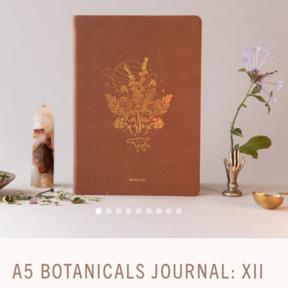Holographic Gold Foil Astro-Herbalism, lined Journal